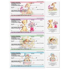 Cats & Dogs Single Checks with Matching Address Labels