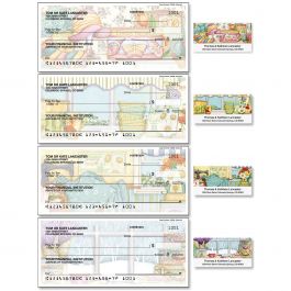 Cozy Comforts Single Checks with Matching Labels