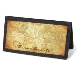 Old World  Checkbook Cover - Personalized