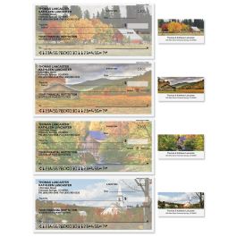 Rustic American Duplicate Checks with Matching Address Labels