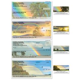 Country Rainbows Single Checks with Matching Address Labels