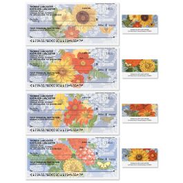 Sunflower Chambray Duplicate Checks with Matching Labels