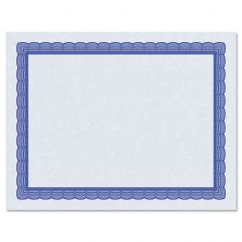 Executive Blue Certificate on Blue Parchment - Set of 100 | Current Catalog