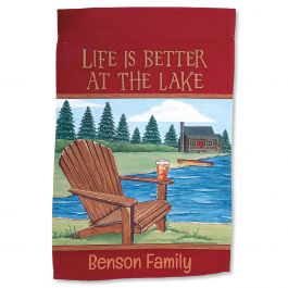 Lake Personalized Garden Flag