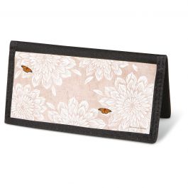 Natural Butterfly Checkbook Cover - Non-Personalized