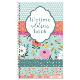 Chic Blooms Lifetime Address Book