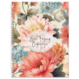 Blooming Pink Bill Paying Organizer