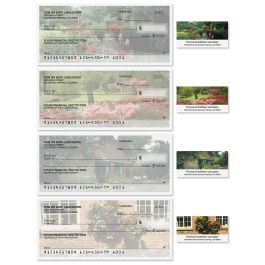 Gorgeous Gardens Single Checks with Matching Address Labels