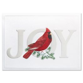 Cardinal Joy Christmas Cards - Personalized