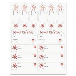 Merry Christmas Script Labels