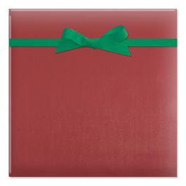 Red Kraft Jumbo Rolled Gift Wrap