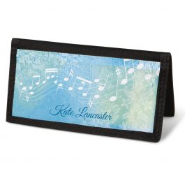 Floral Notes Checkbook Cover - Personalized
