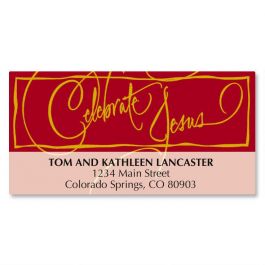 Faith Calligraphy Deluxe Address Labels