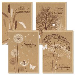 Kraft Sympathy Cards
