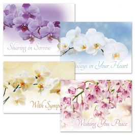 Orchid Sympathy Cards