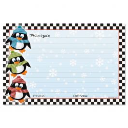 Penguin Recipe Cards - 4 x 6