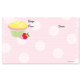 Cupcake Recipe Cards - 3 x 5