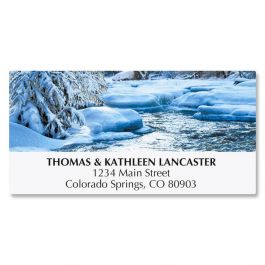Snowy Stream Address Labels