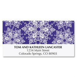 Snowflake Brilliance Deluxe Address Labels
