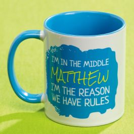 Middle Child Personalized Mug Rules
