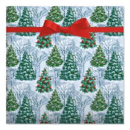 Fantasy Forest Jumbo Rolled Gift Wrap