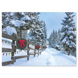 Forest Lane Christmas Cards - Personalized