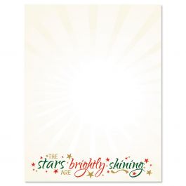 O Holy Night Christmas Letter Papers