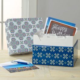 Fresh Patterns Card Organizer Box