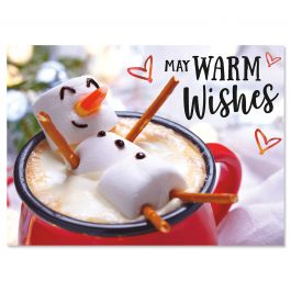 Marshmallow Snowman Christmas Cards - Nonpersonalized