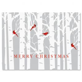 Birch Forest Christmas Cards - Personalized