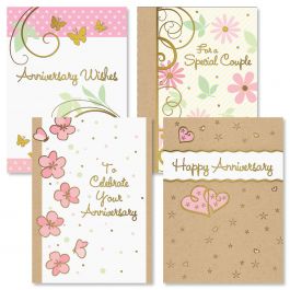 Deluxe Classic Wishes Anniversary Cards