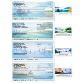 Painted Landscapes Single Checks with Matching Labels