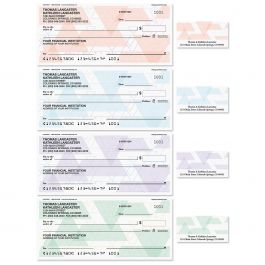 Triangle Print Single Checks with Matching Labels