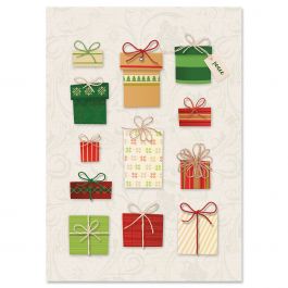 Gift Boxes Christmas Cards - Nonpersonalized