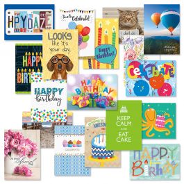 Mega Happy Birthday Cards Value Pack with Seals | Current Catalog