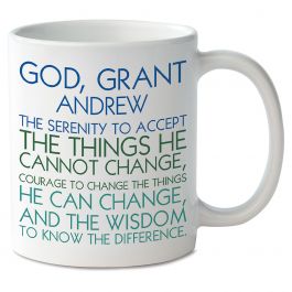 For Him Serenity Prayer Personalized Mug
