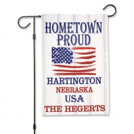 garden flag hometown proud personalized outdoor july 4th catalog