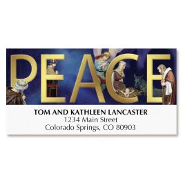 Peace Nativity Deluxe Address Labels
