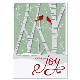 Birch Forest Deluxe Christmas Cards - Nonpersonalized