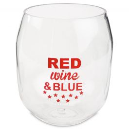 Red Wine and Blue Unbreakable Wine Tumbler