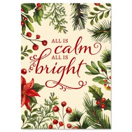 All Is Calm Christmas Cards - Nonpersonalized