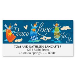 Peace Love Joy Deluxe Address Labels