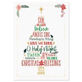 Christmas Blessings Christmas Cards - Personalized