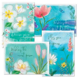 Deluxe Blossom Top Birthday Cards