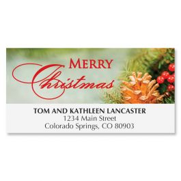 Wreath of Wishes Deluxe Address Labels