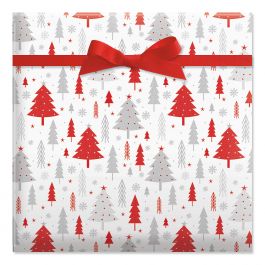 Winter Forest Jumbo Rolled Gift Wrap