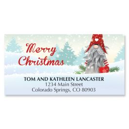 Merry Christmas Gnome Deluxe Address Labels
