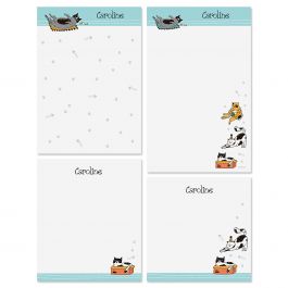 Cat Sketches Personalized Notepads