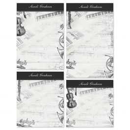 Music Mix Personalized Notepads