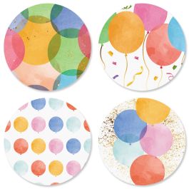Deluxe Gold Foil Balloons Seals (4 Designs)